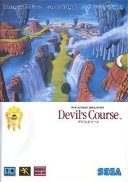 New 3D Golf Simulation: Devil's Course box art for Sega Mega Drive